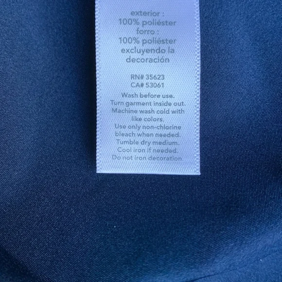 Carter’s, 12-18M, Darling Little Navy Dress, Silky Flowing Delicate Fabric - Picture 12 of 12